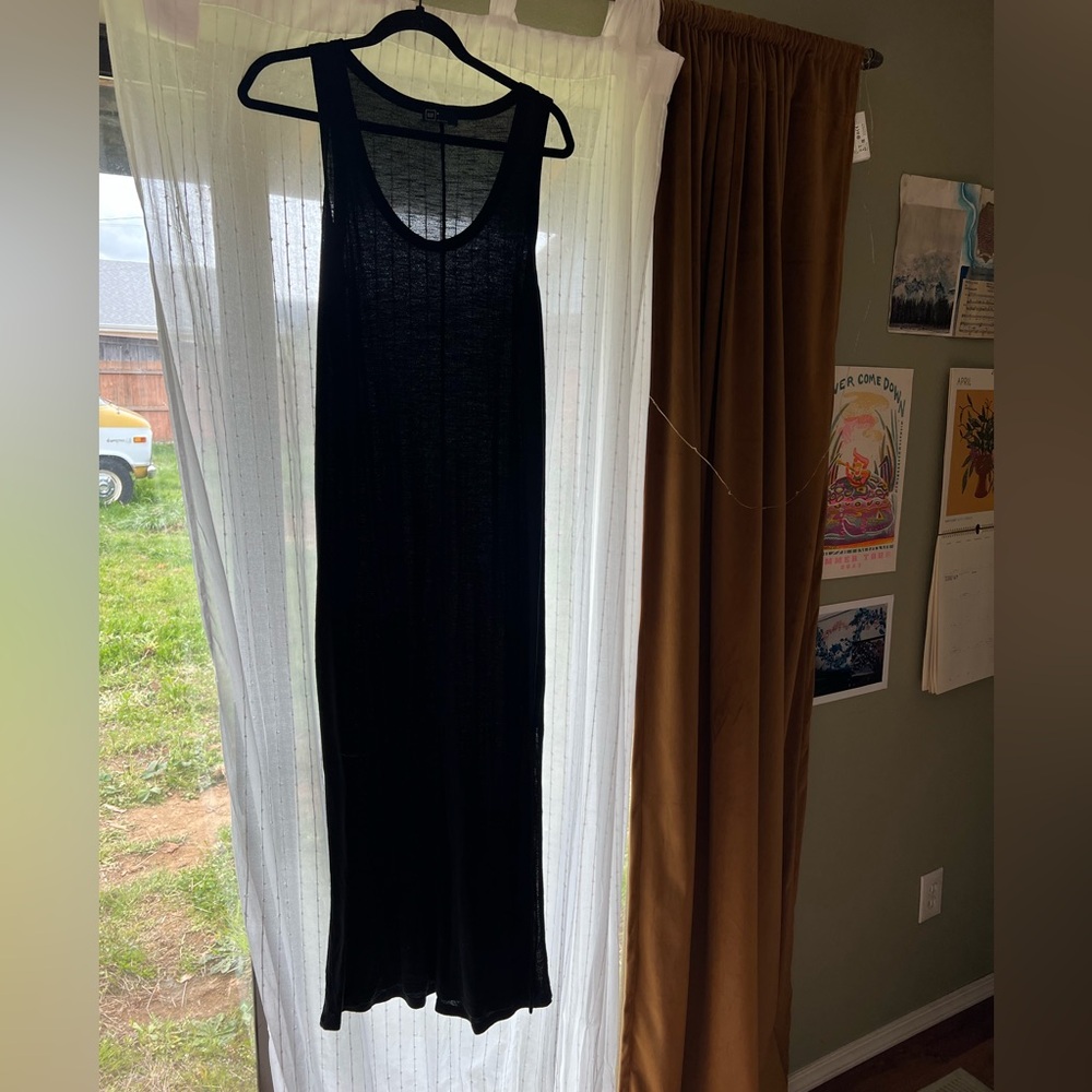 Black maxi dress